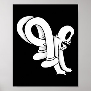 Affiche Le Fantôme de Clown Twisty Blackwork 