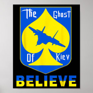 Affiche Le Fantôme de Kiev Croit - Je suis avec l'Ukraine