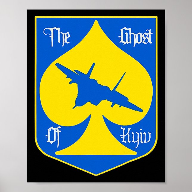 Affiche Le Fantôme de Kiev Kiev Ukraine Pilote de Chasse A (Devant)