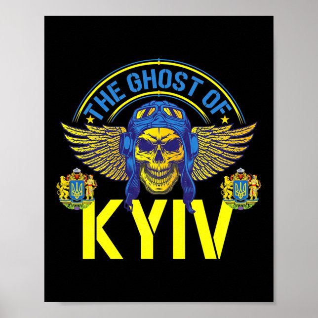 Affiche Le Fantôme de Kiev se tient aux côtés de l'as de l (Devant)