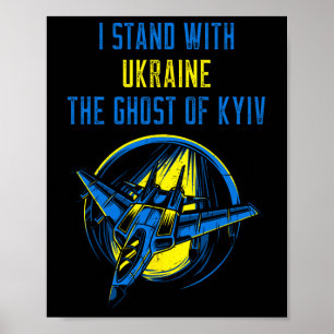 Affiche Le Fantôme de Kiev T-shirt Je suis avec l'Ukraine