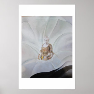 Affiche Le Fantôme de la Fleur - art de collage