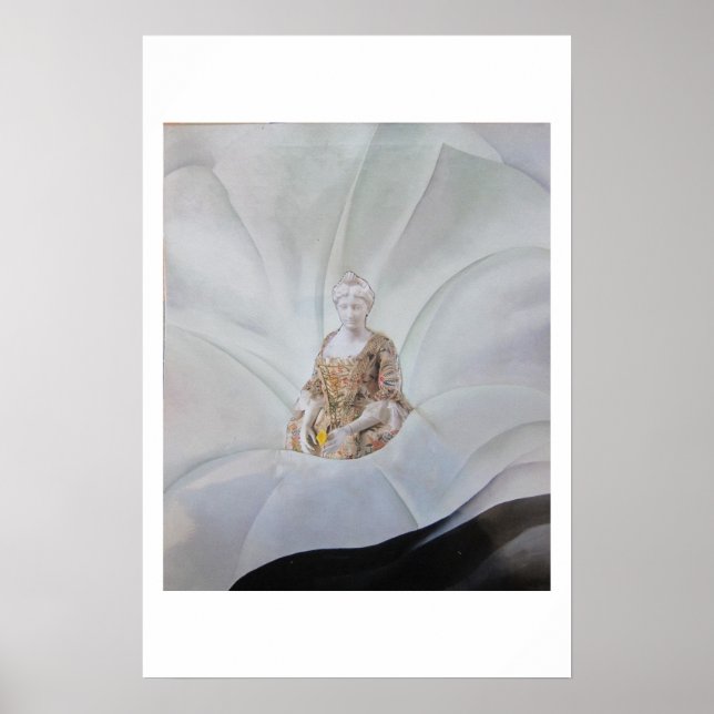 Affiche Le Fantôme de la Fleur - art de collage (Devant)