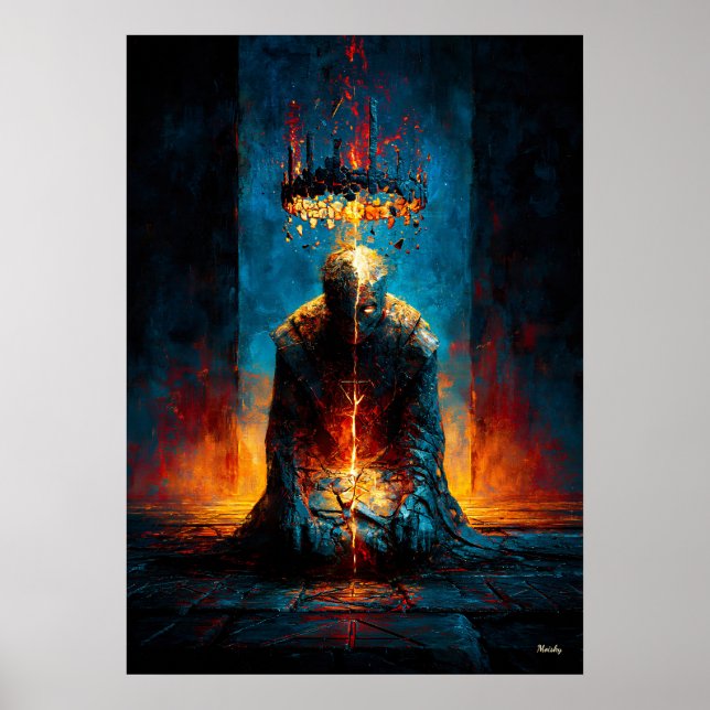 Affiche Le Fardeau de la Couronne – Expressionnisme Monume (Devant)