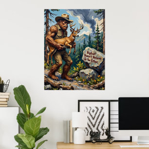 Affiche Le Fardeau du Croyant : La Position de Bigfoot
