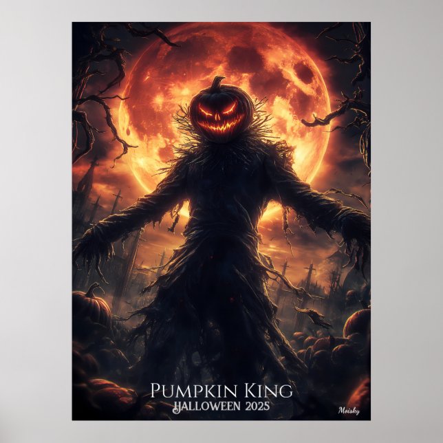 Affiche Le Faucheur Citrouille Réveille Halloween (Devant)
