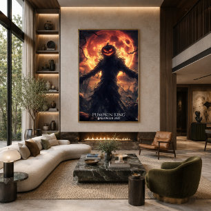 Affiche Le Faucheur Citrouille Réveille Halloween