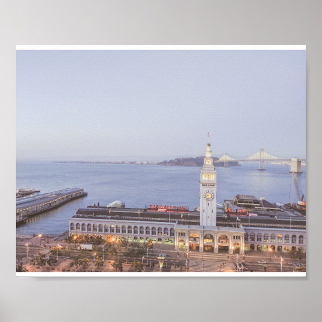 Affiche Le Ferry Building de San Francisco (Devant)