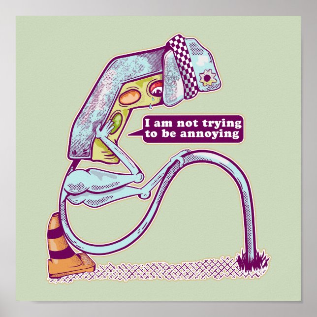 Affiche Le feu de circulation a l'air triste (Devant)