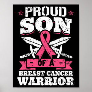Affiche Le Fils Du Cancer Du Sein Guerrier De Sensibilisat