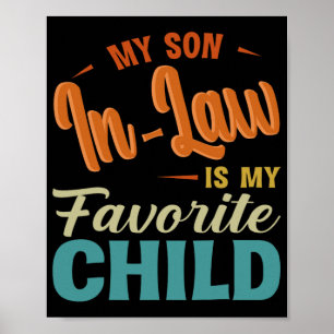 Affiche Le Fils En Droit Est Ma Favorite Famille Enfant Fu