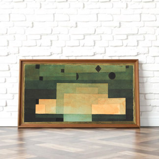 Affiche Le firmament au-dessus du temple, Paul Klee Art