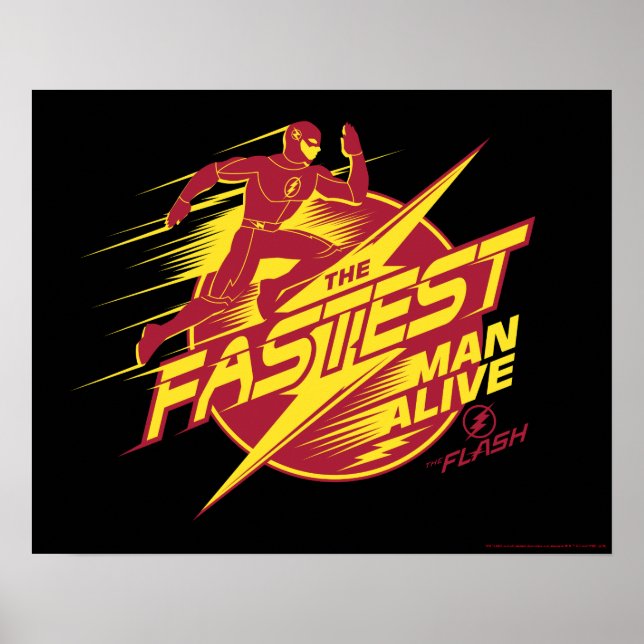 Affiche Le Flash | L'Homme Le Plus Rapide Vit (Devant)