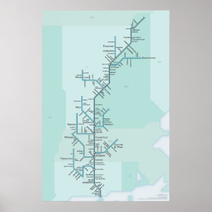 Affiche Le fleuve Connecticut