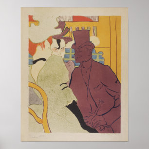 Affiche Le Flirt (Un Anglais) de Toulouse Lautrec