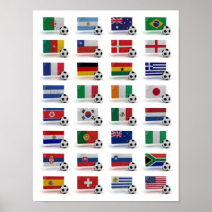 Affiche Le football 2010