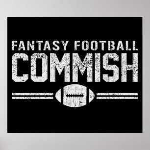 Affiche Le football Commish d'imaginaire