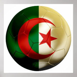Affiche Le football de l'Algérie