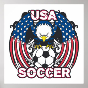 Affiche Le football d'Eagle Etats-Unis