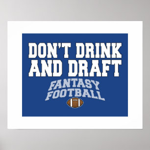 Affiche Le football d'imaginaire - ne buvez pas et ne