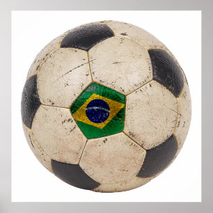 Affiche Le football du Brésil