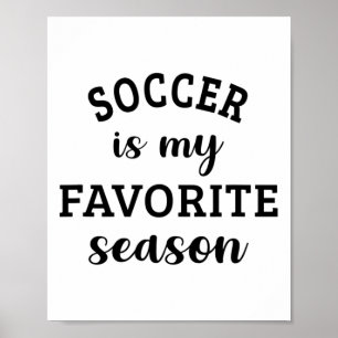 Affiche Le football est ma saison préférée Amateur de foot