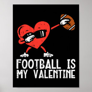 Affiche Le Football Est Mon Coeur Valentin Dab Garçons Enf