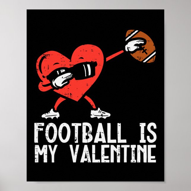 Affiche Le Football Est Mon Coeur Valentin Dab Garçons Enf (Devant)