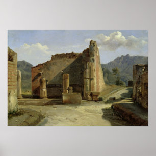 Affiche Le forum de Pompeii