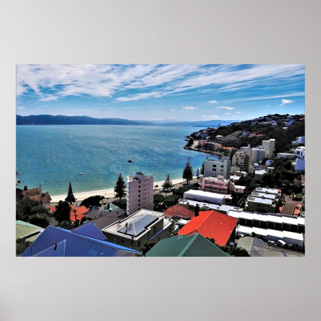 Affiche Le front de mer de Wellington (Devant)