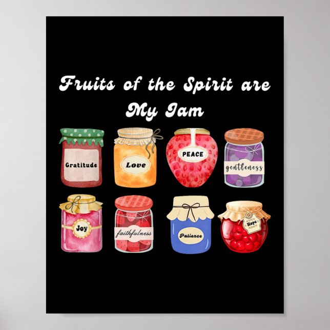Affiche Le Fruit Chrétien De L'Esprit Est Mon Jam Bible Re (Devant)