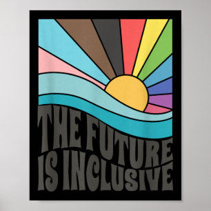 Affiche Le futur est inclusif LGBT droits gays fierté _1