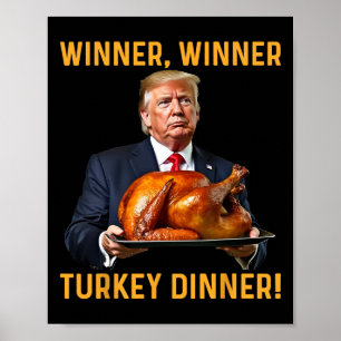 Affiche Le gagnant de Trump Dîner turc Thanksgiving Hum
