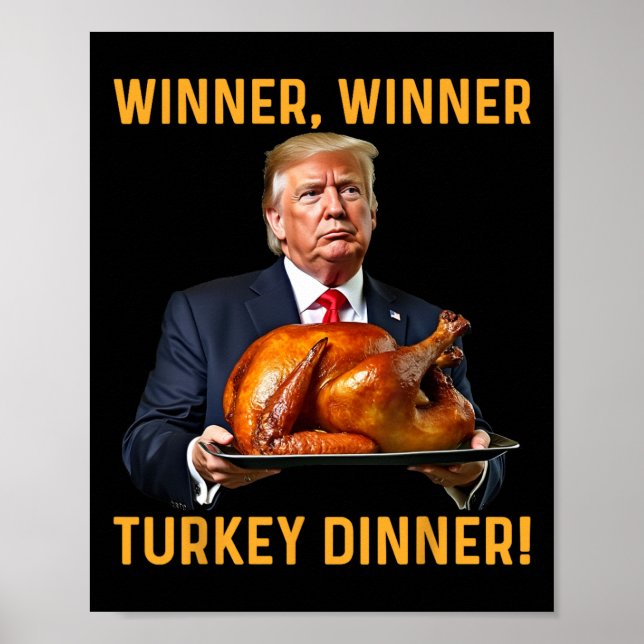 Affiche Le gagnant de Trump Dîner turc Thanksgiving Hum (Devant)