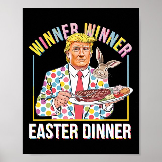 Affiche Le gagnant du dîner de Pâques Le président Trump e (Devant)