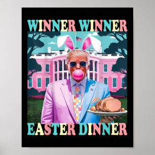 Affiche Le gagnant du dîner de Pâques Le président Trump e