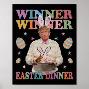 Affiche Le gagnant du dîner de Pâques Le président Trump e