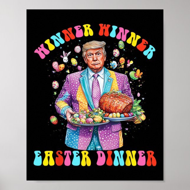 Affiche Le gagnant du dîner de Pâques Le président Trump e (Devant)