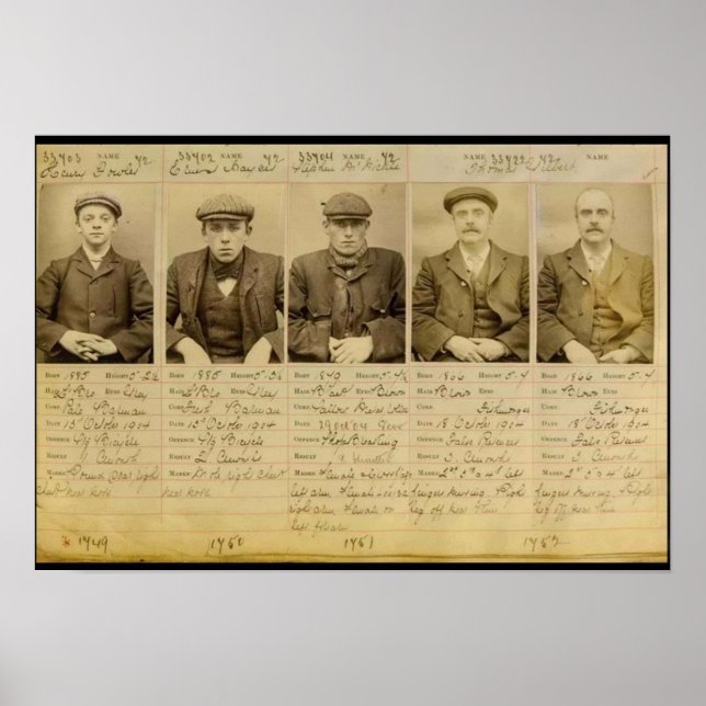 Affiche Le gang a appelé les Peaky Blinders qui ont opéré  (Devant)