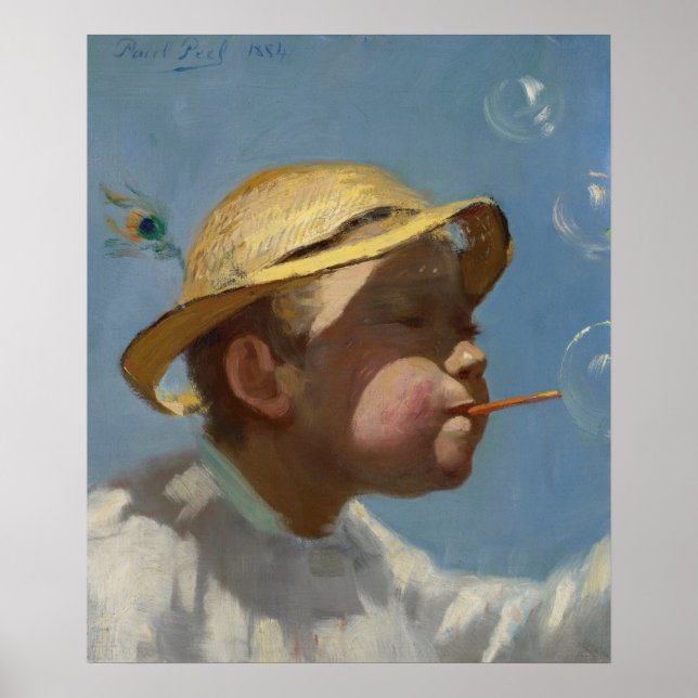 Affiche Le garçon de la bulle par Paul Peel (Devant)