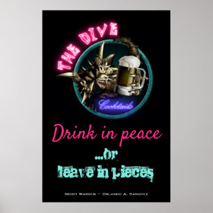 Affiche Le gardien de nuit - L'affiche de la plongée (Desi