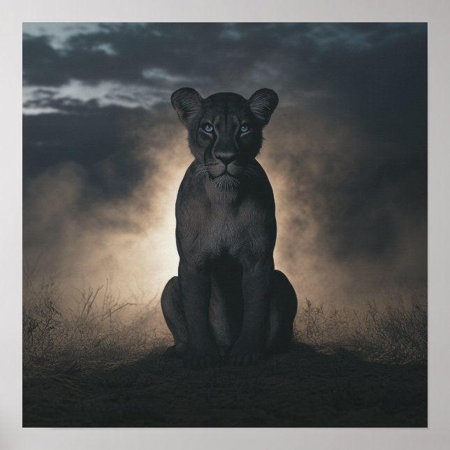 Affiche Le gardien des ombres : La lionne majestueuse (Devant)