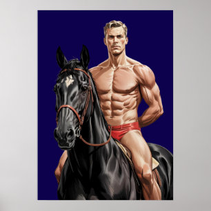 Affiche Le gâteau au cheval
