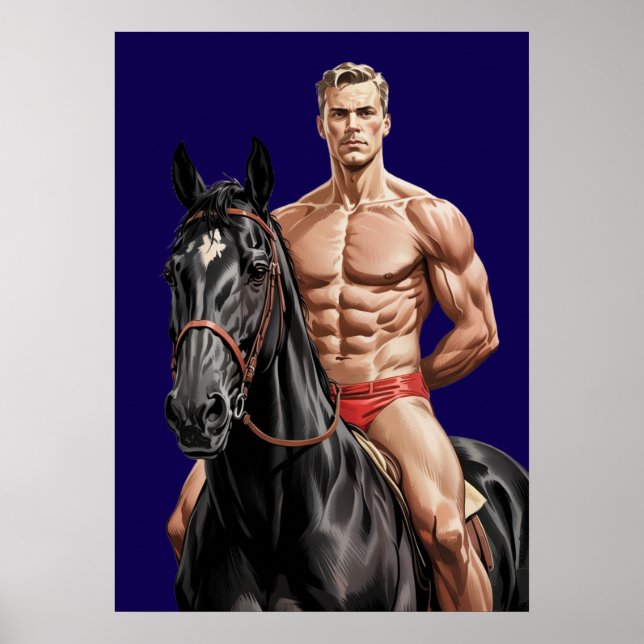 Affiche Le gâteau au cheval (Devant)