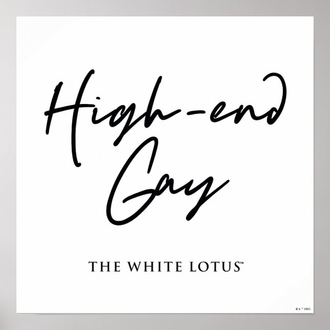 Affiche Le Gay Haut De Gamme - Le Lotus Blanc (Devant)