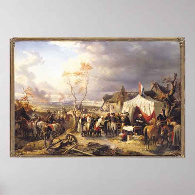 Affiche Le général De La Morliere reçoit la restitution (Devant)