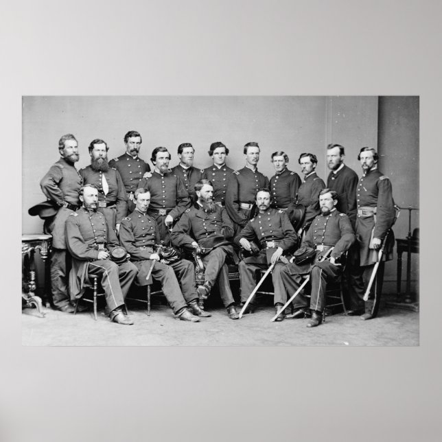 Affiche Le général Frank Blair et son personnel (Devant)