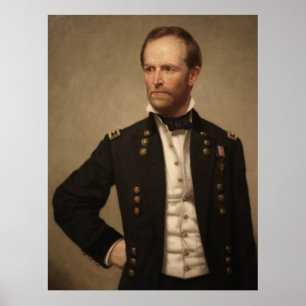 Affiche Le Général William Sherman Painting