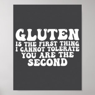 Affiche Le gluten est la première chose que je ne peux pas