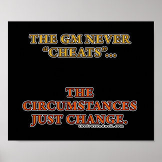 Affiche Le GM ne triche jamais